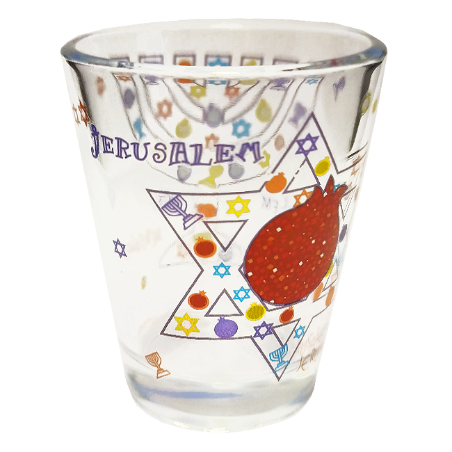 Jerusalem Pomegranate Shot Glass